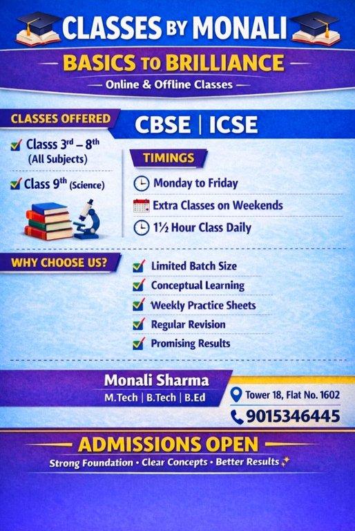 Classes by Monali